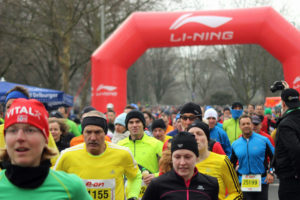 Start- und Ziel-Bereich des Paderborner Osterlaufs