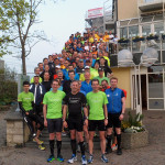 Gruppenfoto beim Testlauf 2014 zum 14. iWelt-Marathon Würzburg