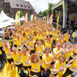 Ganz vorne: Die Botschafterin des Deutsche Post Ladies Run Lucy Diakovska bei einer Laufveranstaltung 2014. Foto-Copyright: Norbert Wilhelmi/MMP