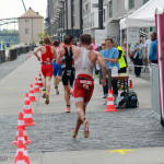 An der Laufstrecke beim Aquathlon Europameisterschaft in Köln