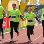 Die vhs-Lauf-Mädels hatten in diesem Jahr viel Spaß bei ihrem Staffeleinsatz beim Kasseler Marathon.