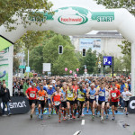 Hochwald Gourmet-Halbmarathon in Saarbrücken beim Start