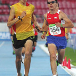 Michael Alba und Cristian Valenzuela. Copyright: Veranstalter/BMW Frankfurt Marathon