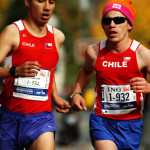 Francisco J. Muñoz und Cristian Valenzuela. Copyright: Veranstalter/BMW Frankfurt Marathon