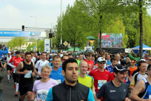 Marathonfeld beim Leipzig Marathon. Foto-Quelle: SachsenSportMarketing GmbH