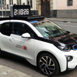 Der vollelektrische BMW i3 ist auch 2015 das Führungsfahrzeug beim Köln Marathon. Foto-Copyright: Köln Marathon