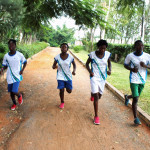 Jugendliche aus Mosambik starten beim Berliner Halbmarathon. Quelle: SOS-Kinderdorf