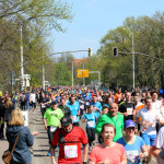 Leipzig Marathon 2015 an der Strecke. Foto: SachsenSportMarketing GmbH