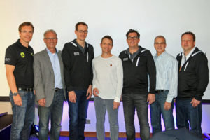 Von links nach rechts: Frank Thalheiser (Hamburg Marathon), Gernot Weigl (München Marathon), Mark Milde (Berlin Marathon), Markus Frisch (Köln Marathon), Jürgen Lock (Berlin), Jo Schindler (Frankfurt Marathon), Christian Jost (Berlin)