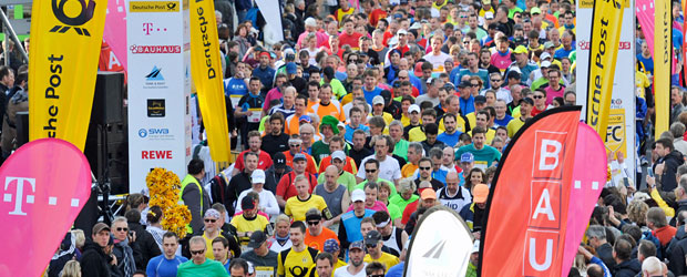 Der Start beim Deutsche Post Marathon Bonn. (Quelle: MMP)