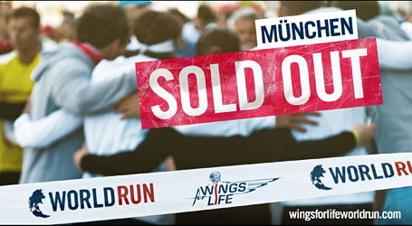 Wings for Life World Run 2016 in München ist ausverkauft!