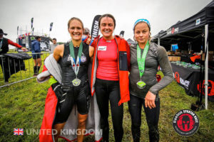 Die 3 erstplatzierten Frauen (2., 1., 3.). Quelle: Spartan Race