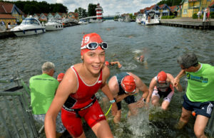 Das Schwimmen ist geschafft. Copyright: SCC EVENTS/Camera4