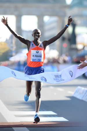 Wilson Kipsang: Der Weltrekordler von 2013 will es noch einmal wissen. Foto: SCC EVENTS/AgenceShot