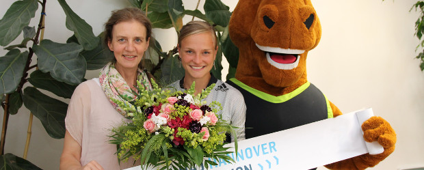 Hannover Marathon-Siegerin Anna Hahner. Foto - eichels: Event