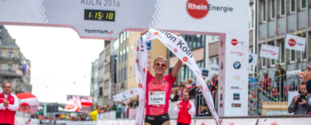 Siegerin Köln Halbmarathon 2016. Copyright: Köln Marathon