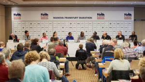 Pressekonferenz des Frankfurt Marathons. Copyright: Mainova Frankfurt Marathon
