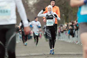 Siegerin Silvesterlauf Hannover: Dr. Ulrike Wendt. Foto: Michael Neugebauer