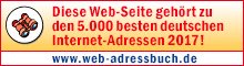 Auszeichnung vom Web-Adressbuch für Deutschland 2017