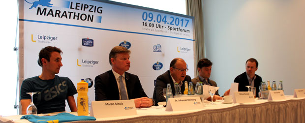 Leipzig Marathon Pressekonferenz. Quelle: SachsenSportMarketing GmbH