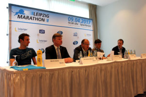 Leipzig Marathon Pressekonferenz. Quelle: SachsenSportMarketing GmbH
