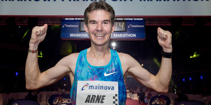 Arne Gabius. Quelle "Mainova Frankfurt Marathon".