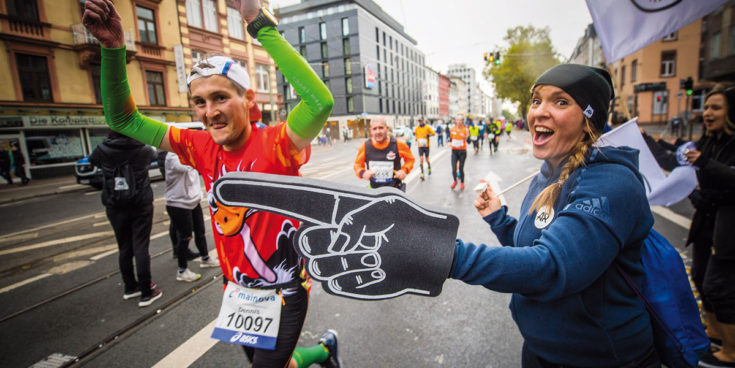 Mainova Frankfurt Marathon als größtes Straßenfest der Stadt. Copyright: Mainova Frankfurt Marathon