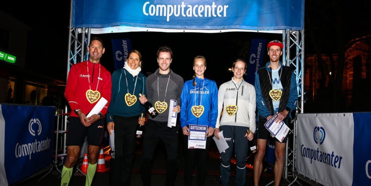 Die ersten 3 Sieger und 3 Siegerinnen beim Martinslauf in Sindorf. Quelle: pulsschlag